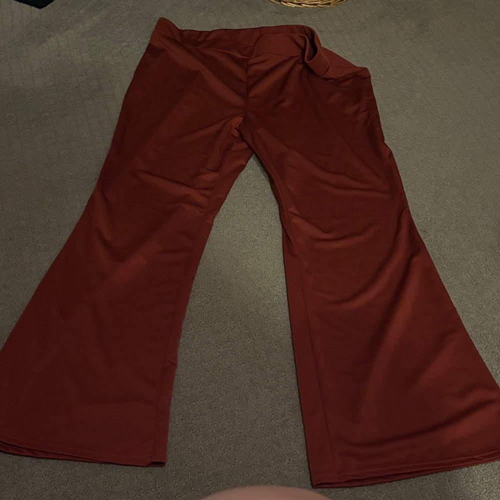 SHEIN Brown Flare Pants